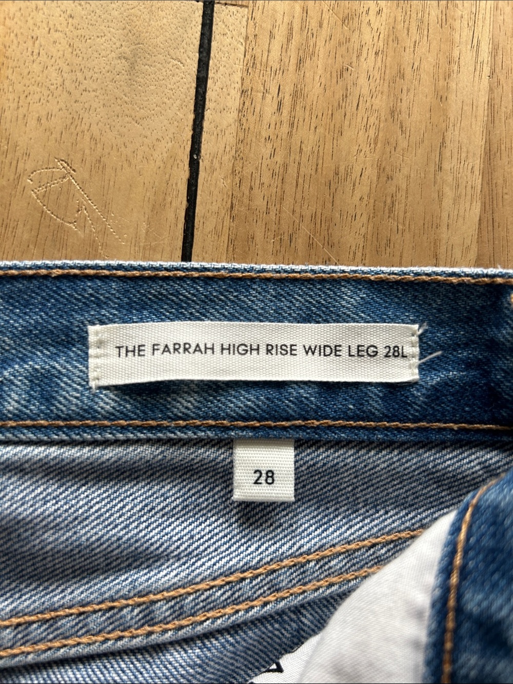 Denim Forum Farrah high rise wide leg jeans - Picture 3 of 5